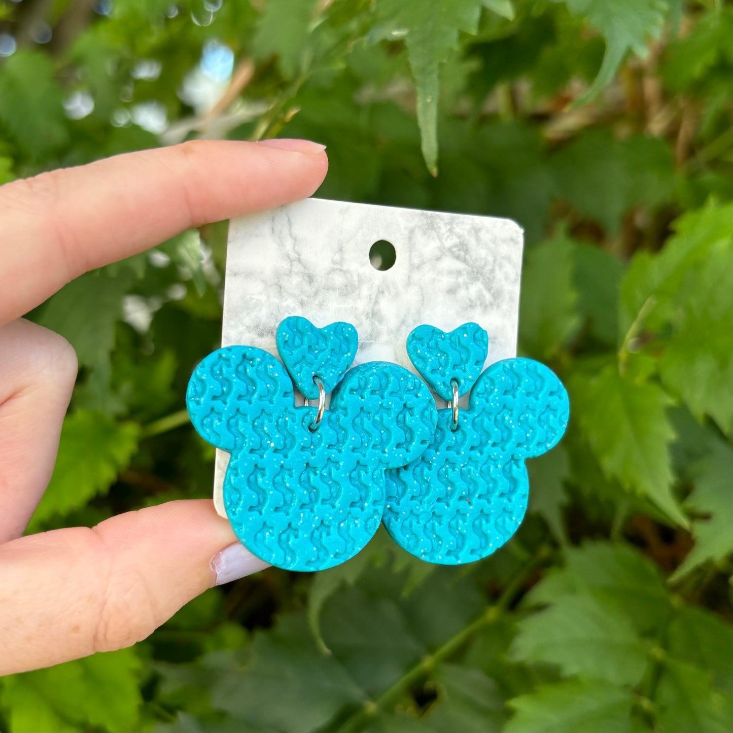 Take My Money XL Blue Polymer Clay Mickey Money Magic Handmade Fun Statement